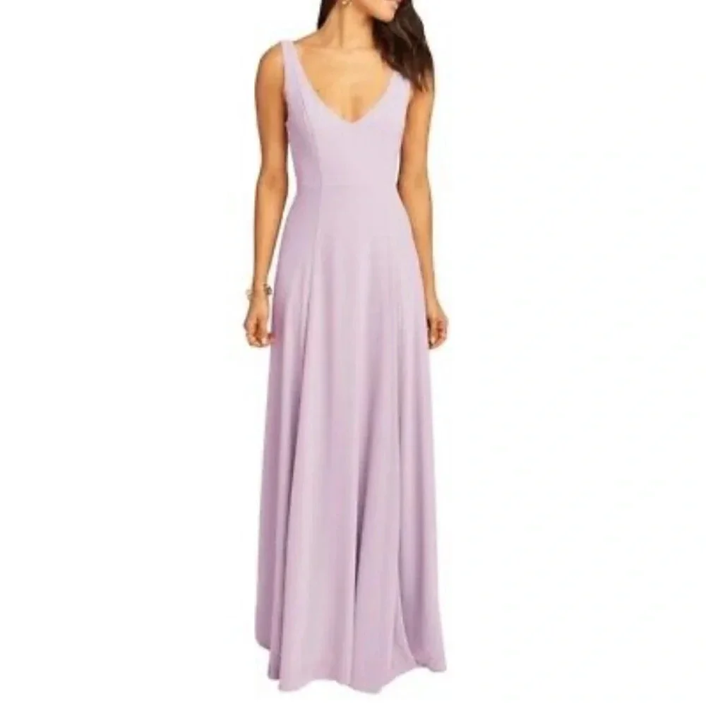 NWT Show Me Your Mumu Jenn Maxi Dress in Violet Chiffon